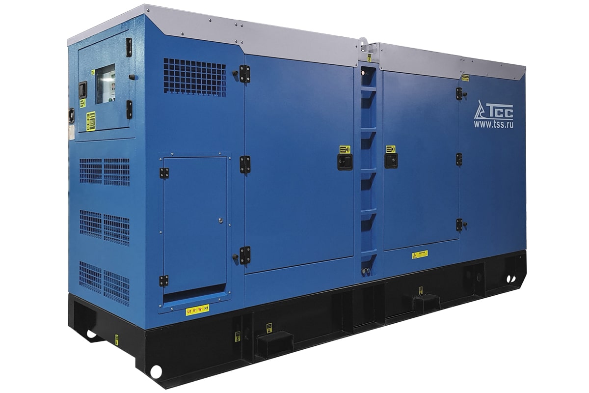 Фото Дизельный генератор ТСС ЭД-200-Т400 с АВР в шумозащитном кожухе на прицепе | MarblEnergy