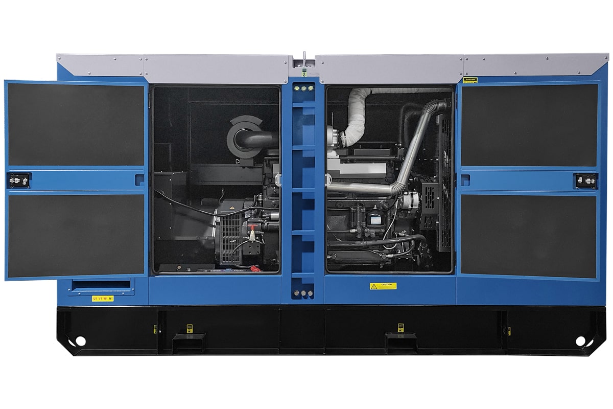 Фото Дизельный генератор ТСС ЭД-200-Т400 с АВР в шумозащитном кожухе на прицепе | MarblEnergy