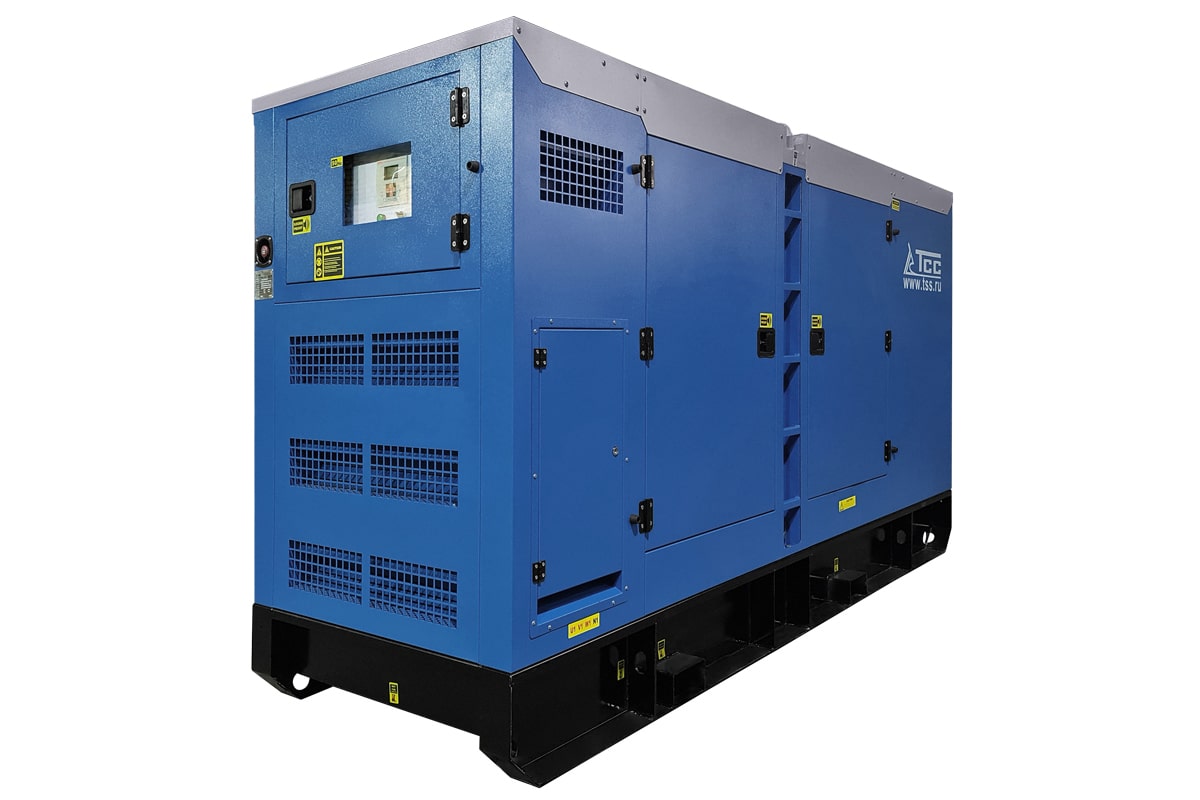 Фото Дизельный генератор ТСС ЭД-200-Т400 с АВР в шумозащитном кожухе на прицепе | MarblEnergy