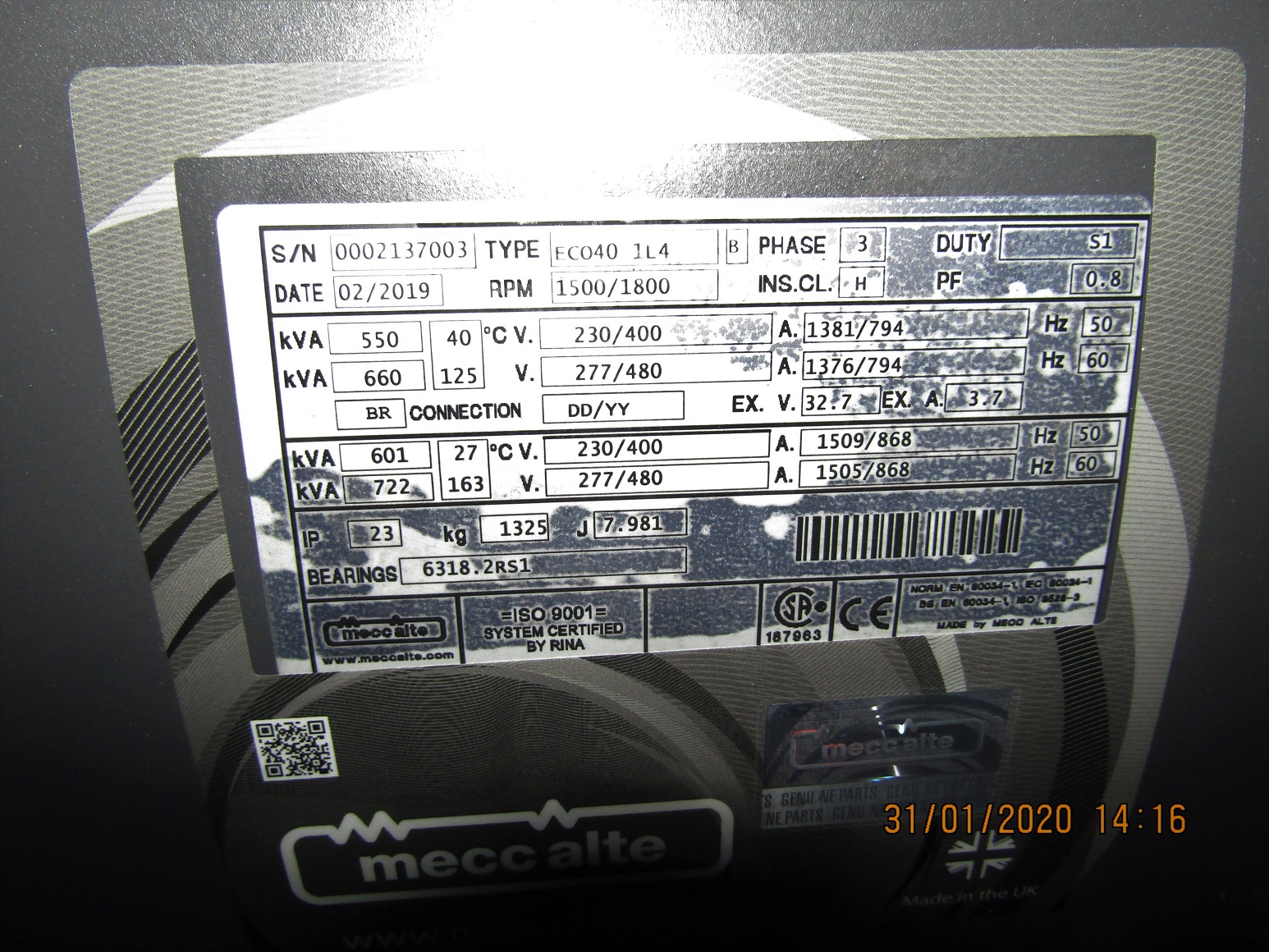 Фото Mecc Alte ECO40-1L SAE 1/14 (440 кВт) | MarblEnergy