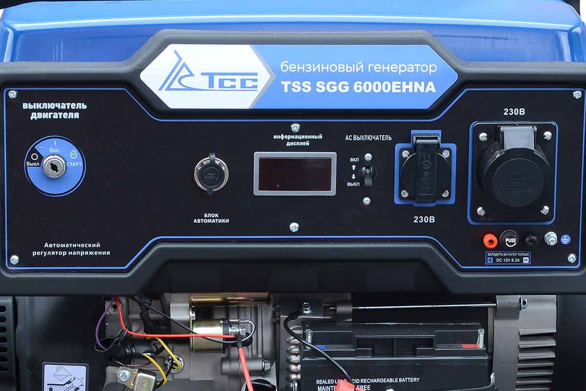 Фото Бензогенератор 6 кВт TSS SGG 6000EHNA с АВР | MarblEnergy