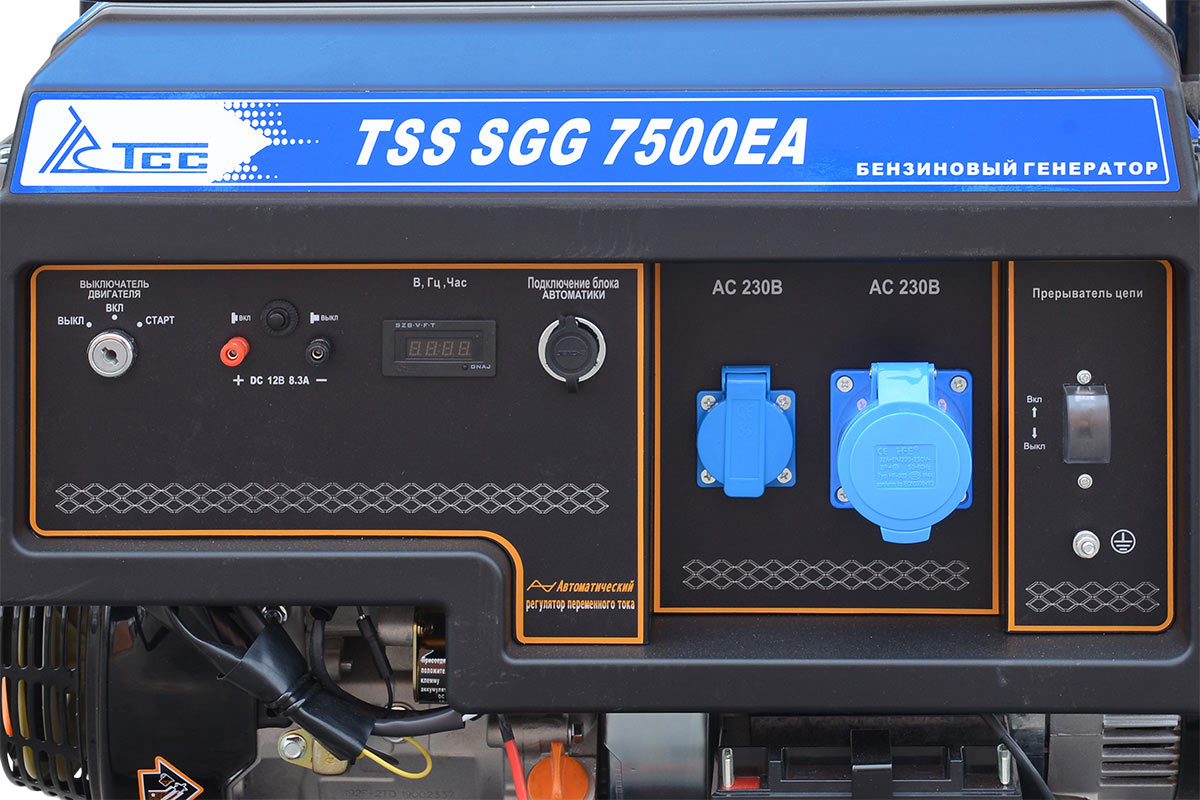 Фото Бензогенератор 7,5 кВт TSS SGG 7500ЕA с АВР(автозапуском) | MarblEnergy