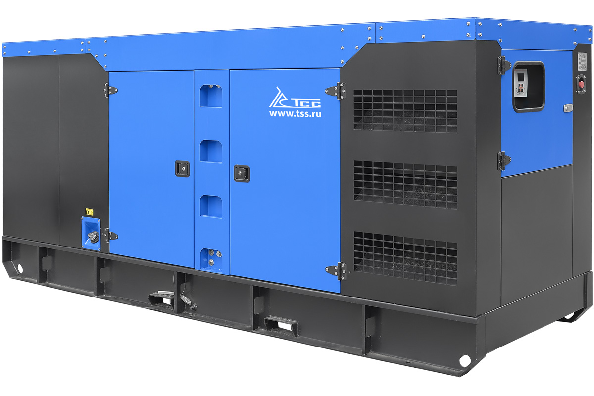 Дизельный генератор ТСС АД-320С-Т400-1РКМ26 в шумозащитном кожухе | MarblEnergy